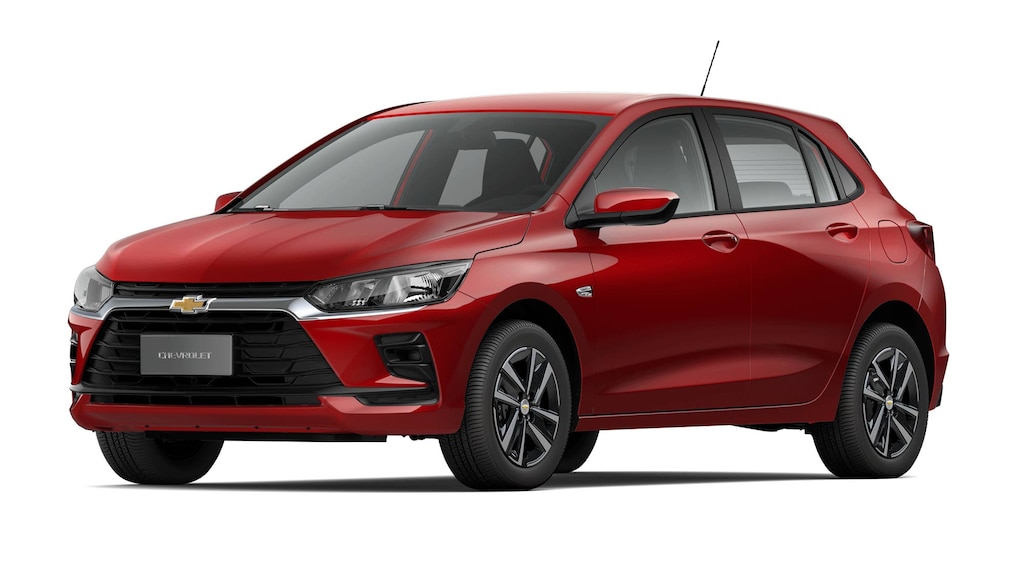 Onix LT Turbo 2026 na cor vermelho scarlet