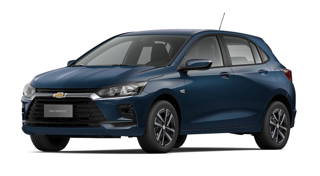 Onix LT Turbo 2026 na cor azul boreal